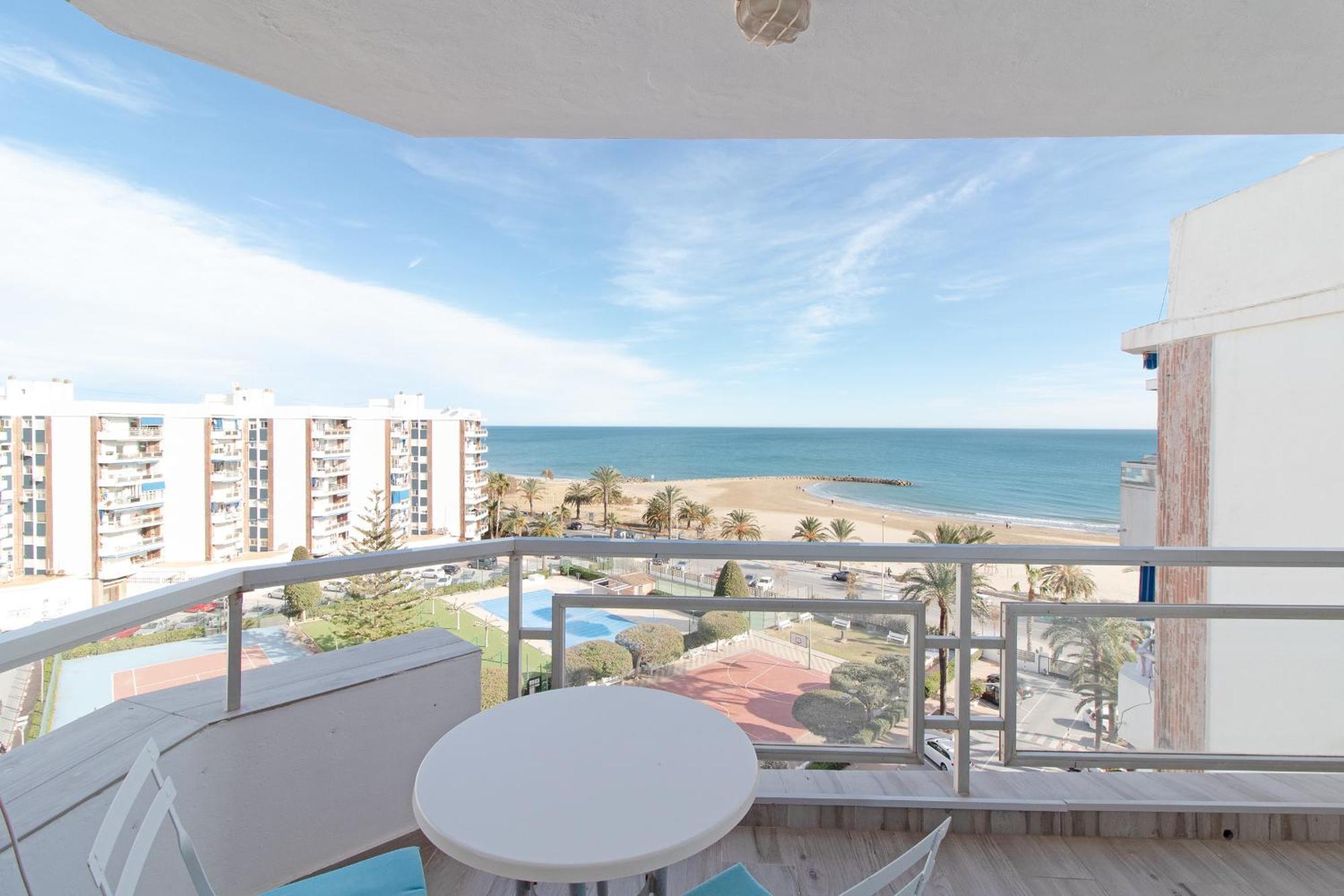 Global Properties, Apartamento Con Terraza E Increibles Vistas Al Mar Puerto de Sagunto Exterior photo
